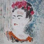 Frida Kahlo, monotype de Christine