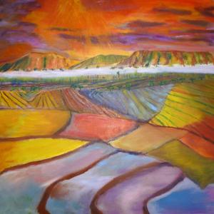 Huile sur toile de Sylvie