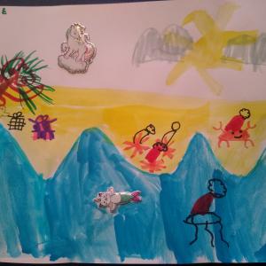 Noël à la plage, par Victoire