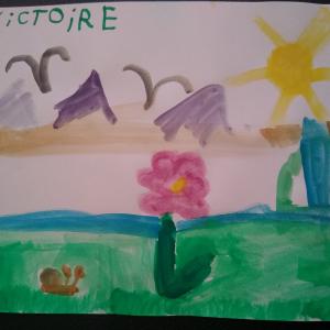 Paysage de montagne par Victoire